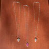 16" Cobalto Calcite Sterling Silver Layering Necklace