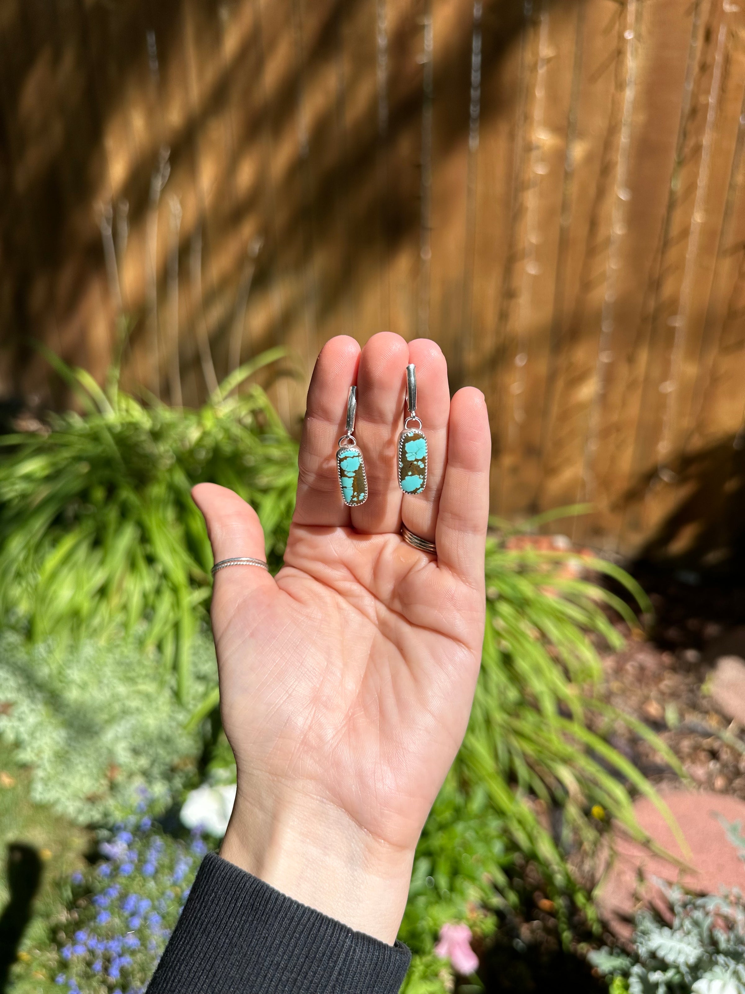 No. 8 Turquoise Drop Earrings