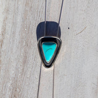 36" Persian Turquoise Adjustable Sterling Silver Chain Bolo La Femme | Southwestern Statement Jewelry