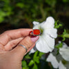 6.5 Carnelian Sterling Silver Ring (Size 6.5)