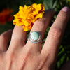 7.5 Turquoise Sterling Silver Ring (Size 7.5)