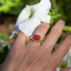 6.5 Carnelian Sterling Silver Ring (Size 6.5)