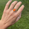 9.25 Carnelian Sterling Silver Ring (Size 9.25)